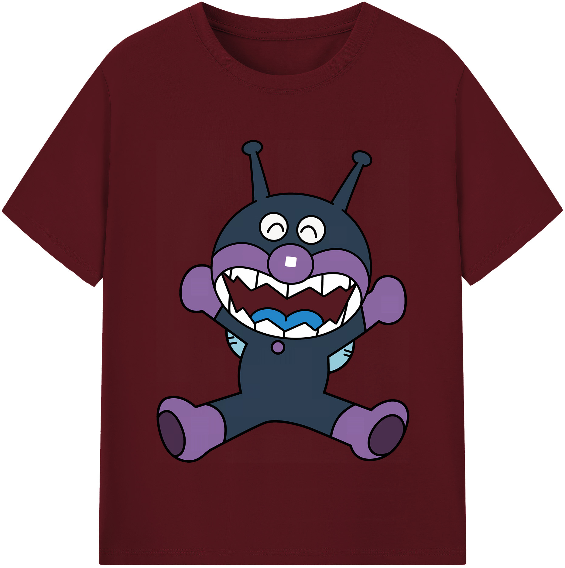 （画像用） アンパンマン Anpanman 綿100％半袖Tシャツ（フロントプリント）